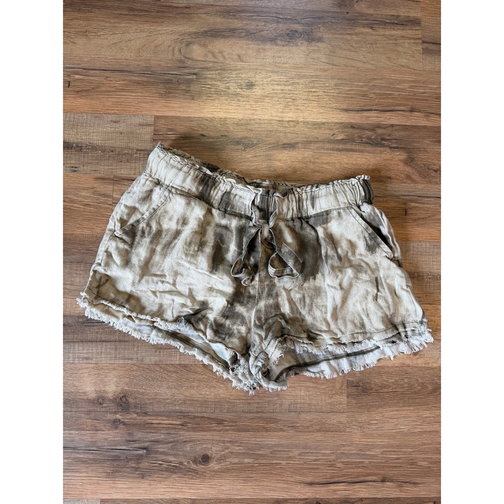 Rewash Tie Dye Linen Gauze Short Shorts‎ Grunge Boho